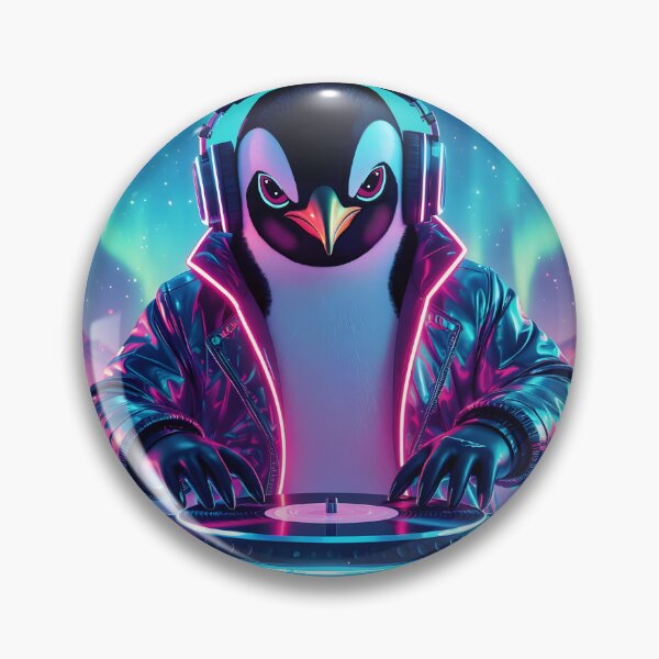 Item preview, Cosmic DJ   Penguin &  Cyber Penguin designed and sold by Felia001.