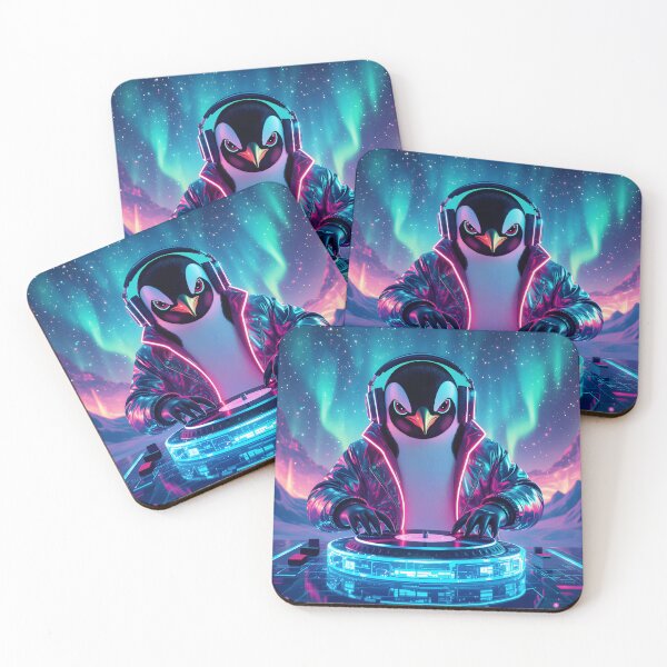 Item preview, Cosmic DJ   Penguin &  Cyber Penguin designed and sold by Felia001.