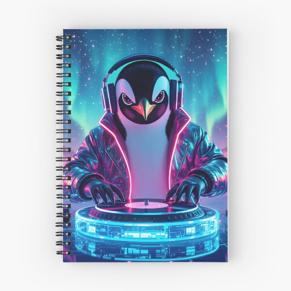 Item preview, Cosmic DJ   Penguin &  Cyber Penguin designed and sold by Felia001.