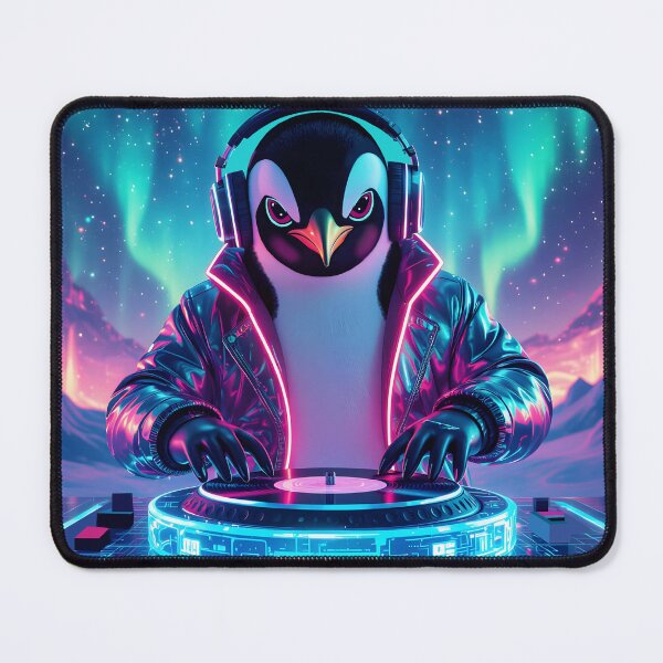 Item preview, Cosmic DJ   Penguin &  Cyber Penguin designed and sold by Felia001.