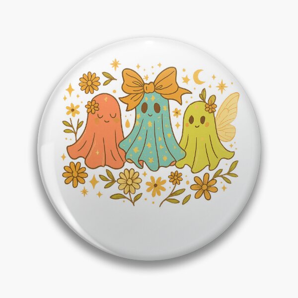 Item preview, Halloween ghost retro png｜ghostly halloween png｜autmn png｜falloween png｜pink ghost png, fall boho png｜hello pumpkin png｜floral halloween designed and sold by PixelBlooming.