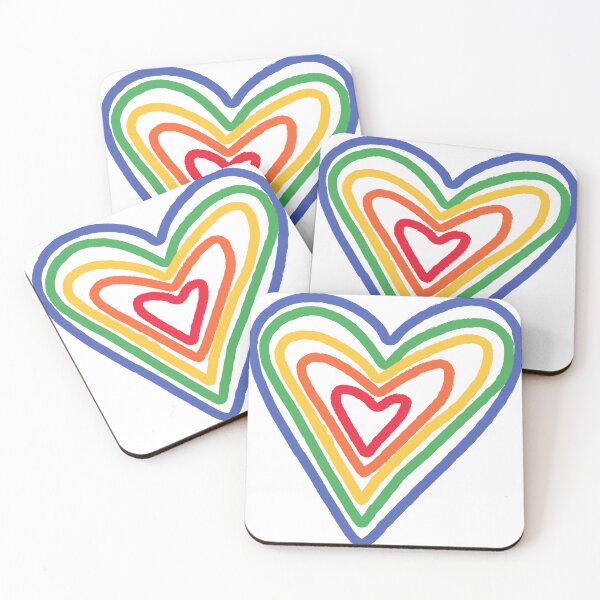 Item preview, Rainbow Heart Love – Hand-Drawn Pride-Inspired Colorful Design designed and sold by lunacustomsph.