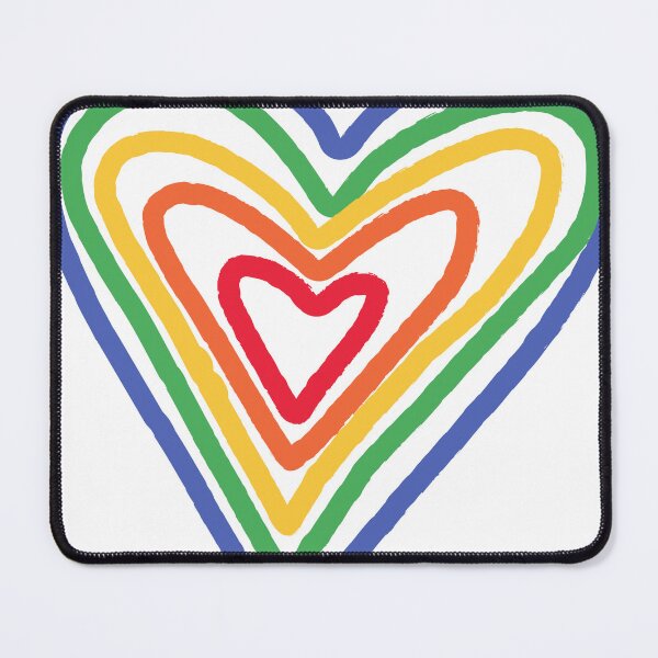 Item preview, Rainbow Heart Love – Hand-Drawn Pride-Inspired Colorful Design designed and sold by lunacustomsph.