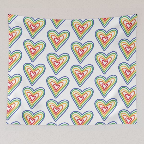 Item preview, Rainbow Heart Love – Hand-Drawn Pride-Inspired Colorful Design designed and sold by lunacustomsph.