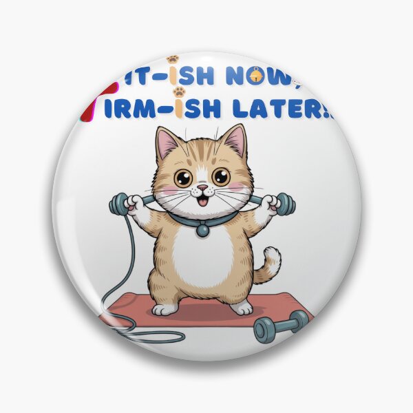 Item preview, Fit-ish Cat, Firm-ish Hope designed and sold by Quirk & Calm Studio.