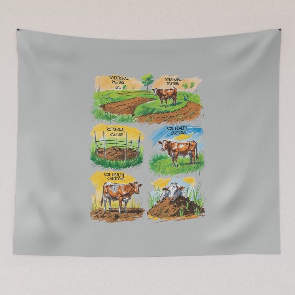 Item preview, Soil Revival Grazing Art designed and sold by Zakrytos ★★★★★.