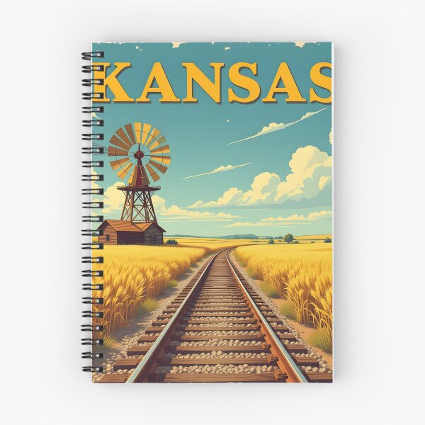 Item preview, Kansas: Vintage-Style Painterly Travel Poster designed and sold by LSVart.
