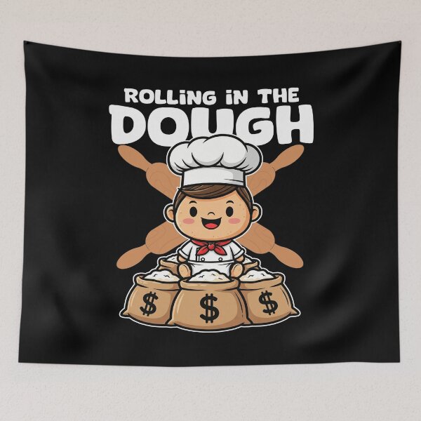 Item preview, ROLLING IN THE DOUGH - BAKER GIFT designed and sold by KEF Custom.