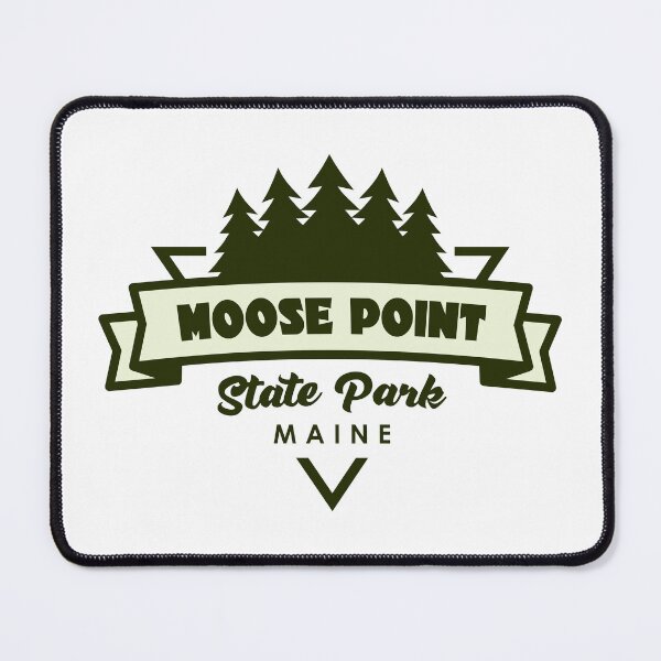 Item preview, Moose Point State Park Maine Trees And Ribbon designed and sold by bivenart.