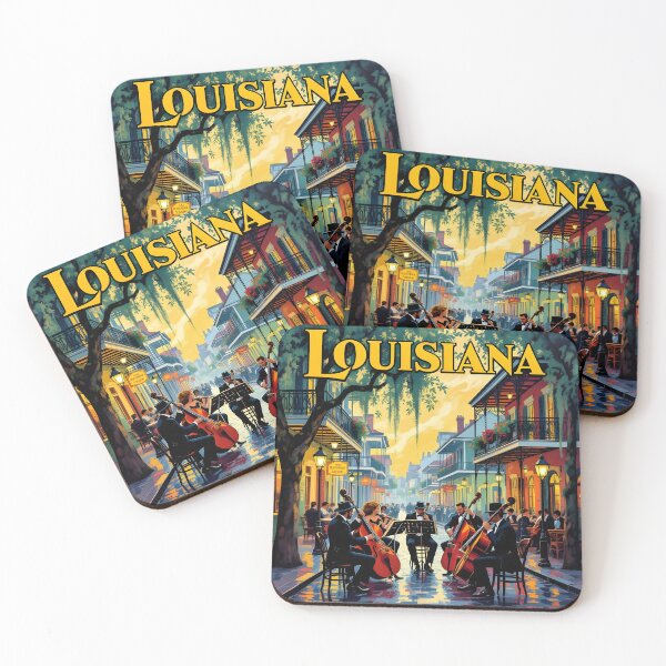 Item preview, Louisiana Vintage Travel Poster: Bayou Painterly Charm designed and sold by LSVart.