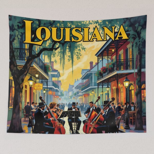Item preview, Louisiana Vintage Travel Poster: Bayou Painterly Charm designed and sold by LSVart.