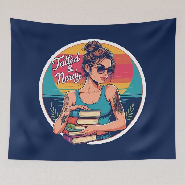 Item preview, Tatted & Nerdy Sunset designed and sold by NerdyRunner.
