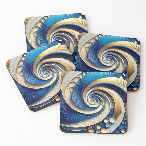 Item preview, Colorful Abstract Fibonacci Art 59 designed and sold by Vicky Brago-Mitchell®.
