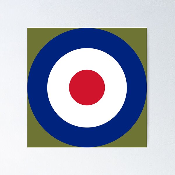 Item preview, Mod Target Roundel with Military Green Accent – Retro Pop Art Style designed and sold by hangmeart.