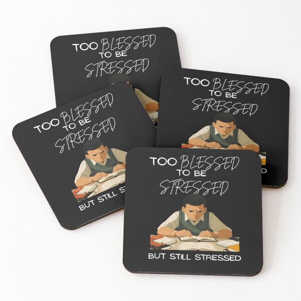 Item preview, "Too Blessed to be Stressed but still Stressed" Back to School T-shirt designed and sold by OrtegaGrace.