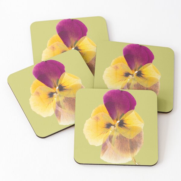 Item preview, Pressed Pansy Flower – Vintage Yellow & Purple Botanical Art Design designed and sold by lunacustomsph.