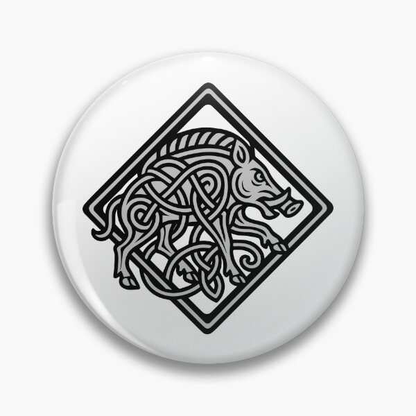 Item preview, Ingwaz rune with the boar Gullinbursti designed and sold by VolkwinaR.