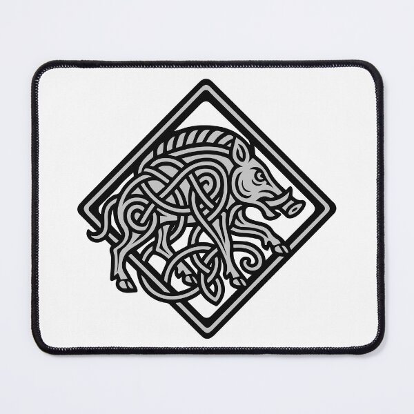 Item preview, Ingwaz rune with the boar Gullinbursti designed and sold by VolkwinaR.