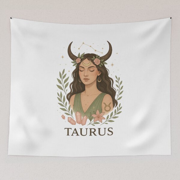Item preview, Taurus Horoscope Design – April & May Birthday Gift designed and sold by VeroChaos.