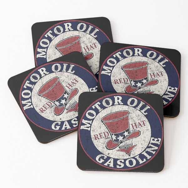 Item preview, Vintage Red Hat Motor Oil and Gasoline designed and sold by unfamouzzz.