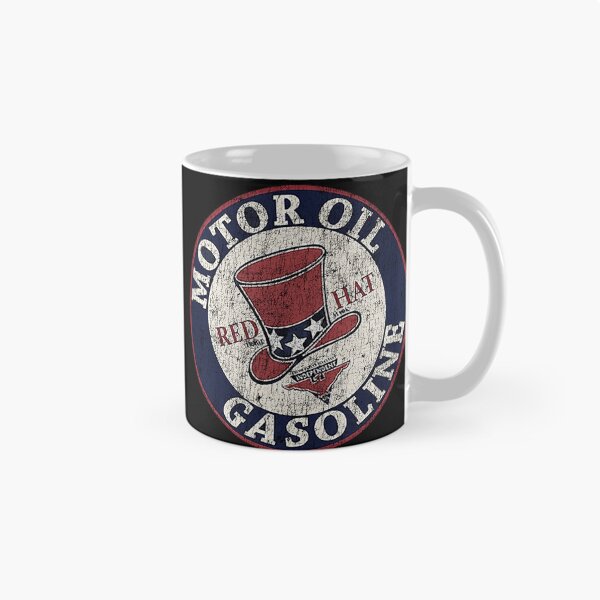 Item preview, Vintage Red Hat Motor Oil and Gasoline designed and sold by unfamouzzz.