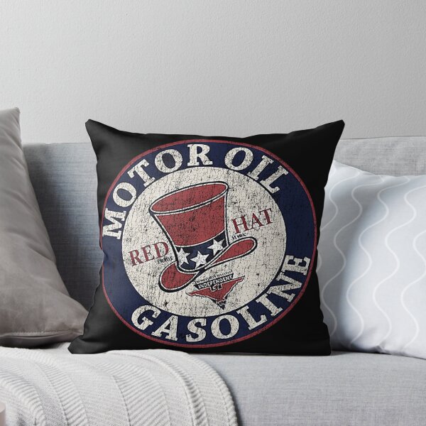Item preview, Vintage Red Hat Motor Oil and Gasoline designed and sold by unfamouzzz.