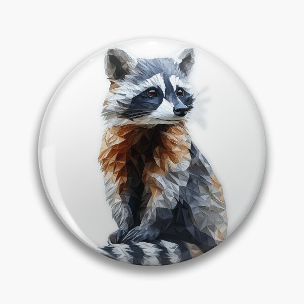 Item preview, Low Poly Origami Raccoon designed and sold by RetroRaccoonDesign.