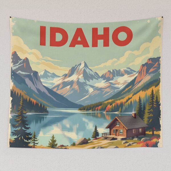 Item preview, Idaho: Vintage-Style Painterly Travel Poster designed and sold by LSVart.
