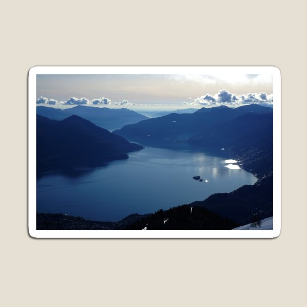 Item preview, Evening on Lake Lago Maggiore Switzerland designed and sold by nikawanders.