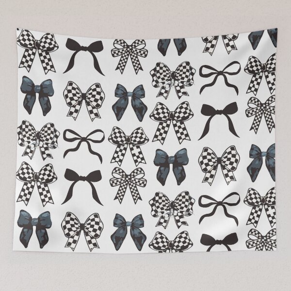 Item preview, Checkered Bow, Coquette Bows, Bows, Retro designed and sold by DesignDenDo ⭐⭐⭐⭐⭐.