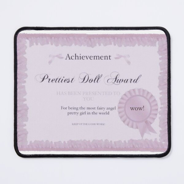 Item preview, prettiest doll award sticker poster cutesy girly designed and sold by inainart.