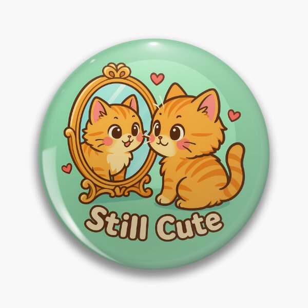 Item preview, Mirror Mirror Meow Sticker designed and sold by Yuliya Brush.