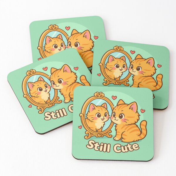 Item preview, Mirror Mirror Meow Sticker designed and sold by Yuliya Brush.