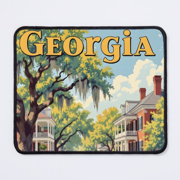 Item preview, Georgia: Vintage-Style Painterly Travel Poster designed and sold by LSVart.