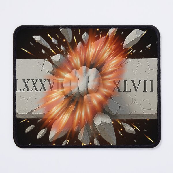 Item preview, 8647 Stealth Roman Numeral Resistance Exploding Fist designed and sold by CoolCrazyQuirky.