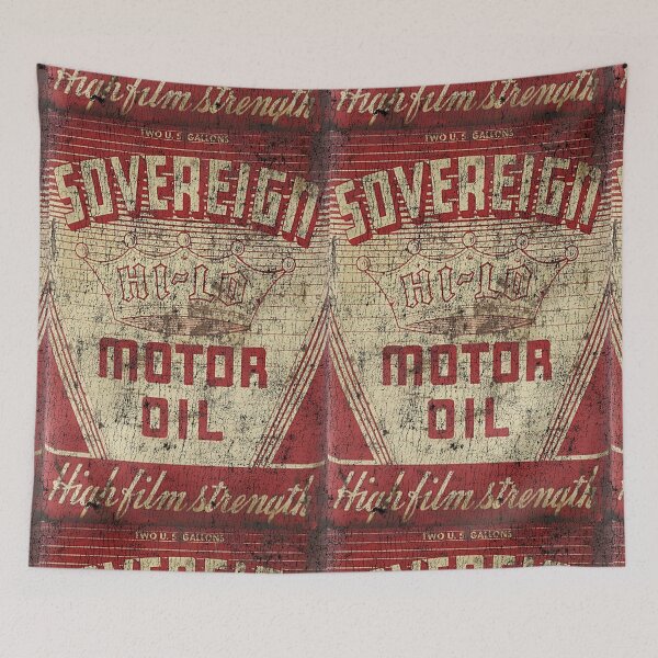 Item preview, Vintage Sovereign Motor Oil Crack Plastisol designed and sold by unfamouzzz.