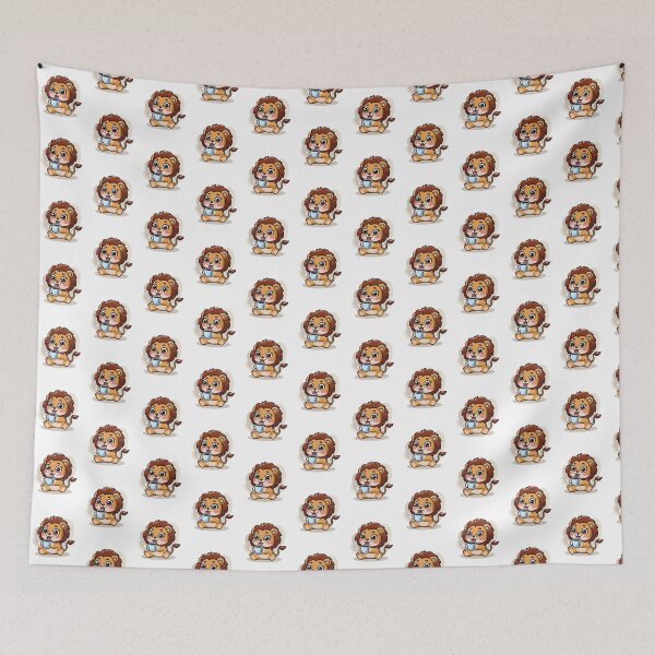 Item preview, lion drinking coffee designed and sold by Eternalski.