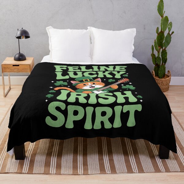 Item preview, Feline Lucky Irish Spirit St. Patrick’s Day Cat Rocker Funny designed and sold by BakeryDozen.
