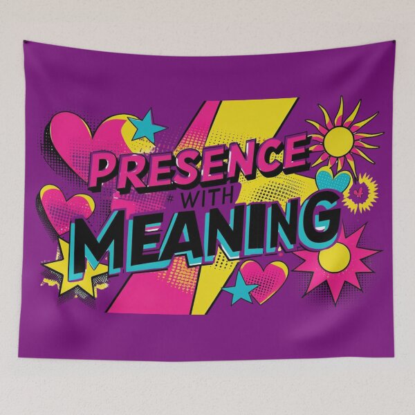 Item preview, Presence with Meaning – Neon Pop Comic Edition designed and sold by MantraVisual.