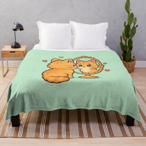 Item preview, Funny Orange Kitten Mirror designed and sold by Yuliya Brush.