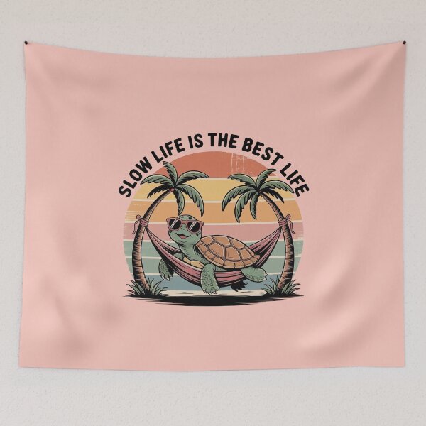 Item preview, Funny Summer Graphics, Slow Life is the Best Life designed and sold by WikaKowalczyk.