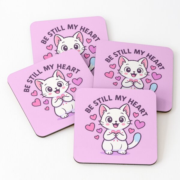 Item preview, Be Still My Heart Kitten designed and sold by Yuliya Brush.