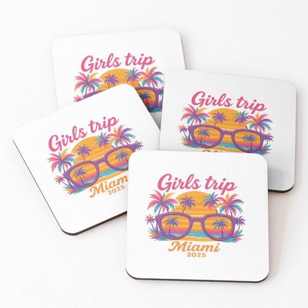 Item preview, Girls Trip Miami 2025 Women Vacation T-shirt Design designed and sold by Nubrixa-Studio.