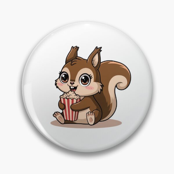 Item preview, squirrel eating popcorn designed and sold by Eternalski.