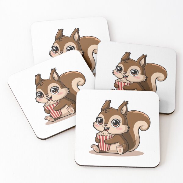 Item preview, squirrel eating popcorn designed and sold by Eternalski.
