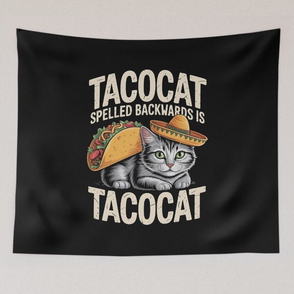 Item preview, Funny Cat Cinco De Mayo Tacocat Spelled Backward Is Tacocat designed and sold by BakeryDozen.