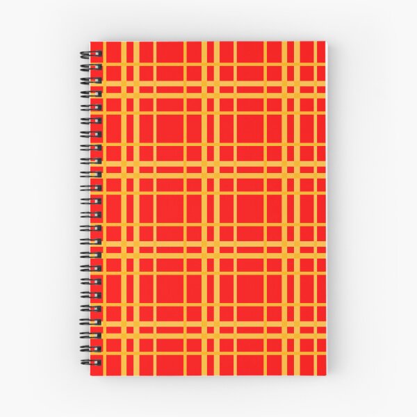 Item preview, Yellow On Red Grid Plaid Pattern Design  designed and sold by PatternTitan.
