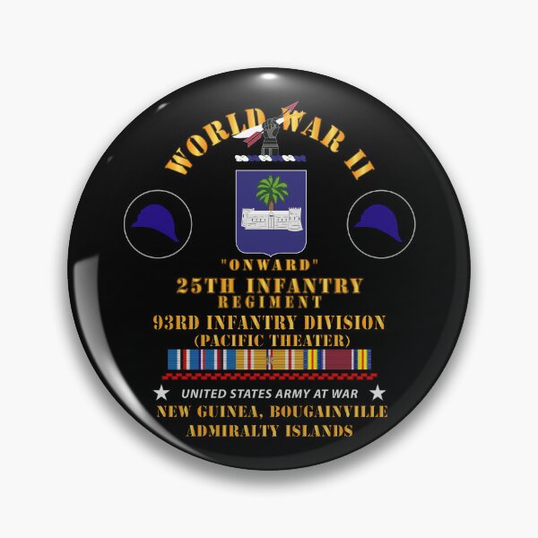 Item preview, Army - World War II - 25th Infantry, 93rd Infantry Div w Onward - DUI w PACSVC designed and sold by Military Insignia Products.