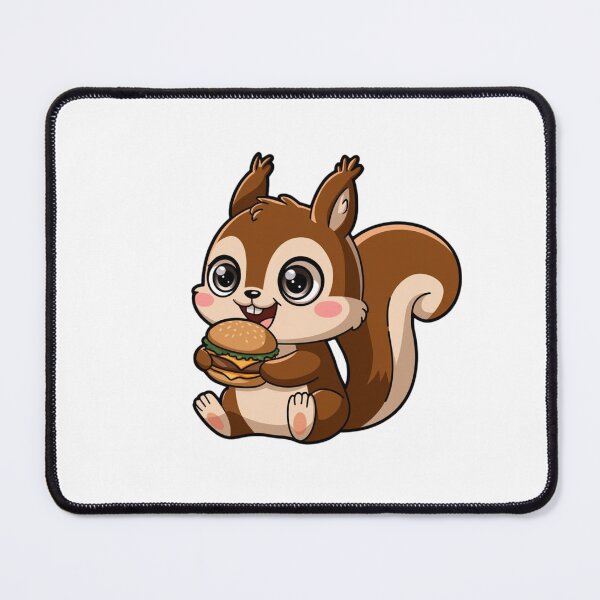 Item preview, squirrel eating burger designed and sold by Eternalski.