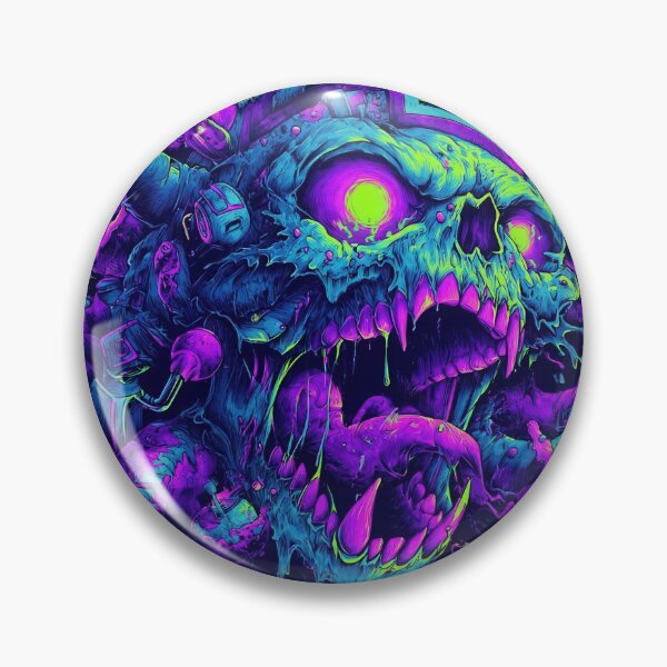 Item preview, Cyber Skull Futuristic Tech Design - Neon Cyber Gothic designed and sold by Gaviani Design Studio.